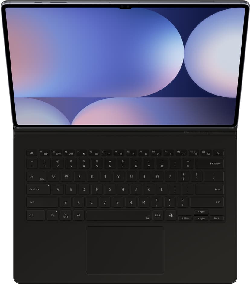 Samsung Book Cover Keyboard AI Key Samsung Galaxy Tab S10 Ultra, Samsung Galaxy Tab S9 Ultra Pohjoismainen Musta