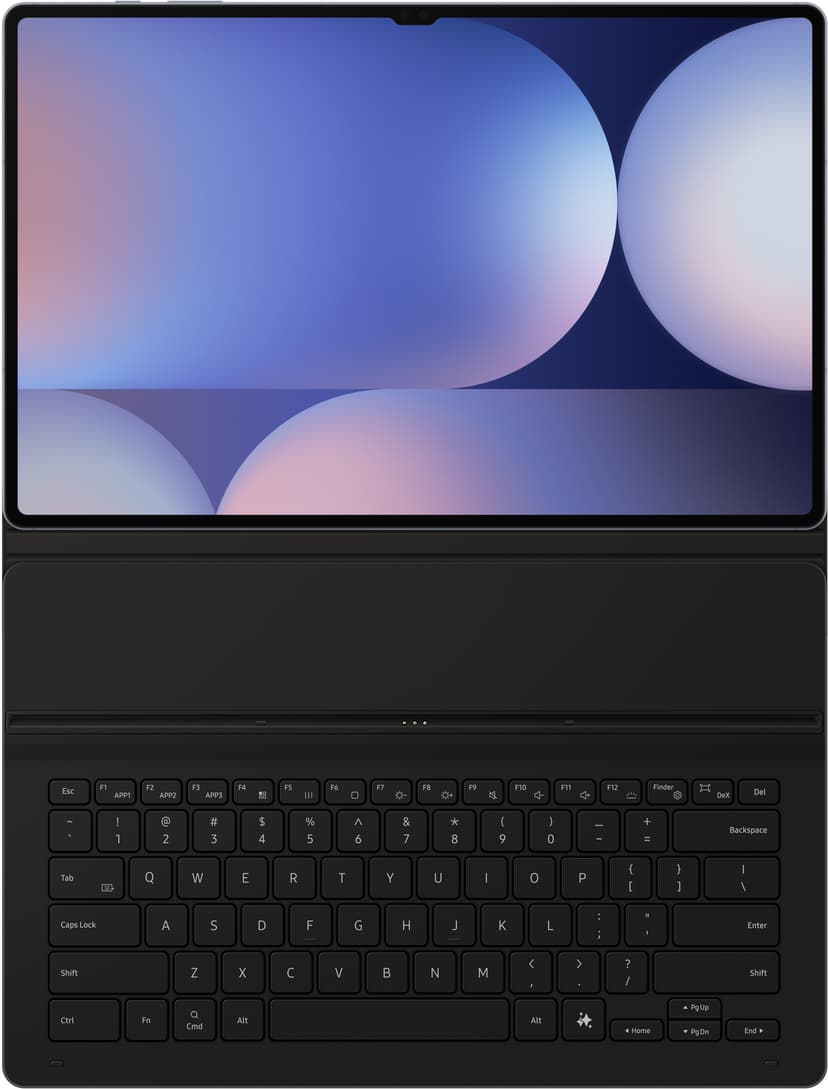 Samsung Book Cover Keyboard Slim AI Key Samsung Galaxy Tab S10 Ultra, Samsung Galaxy Tab S9 Ultra Pohjoismainen Musta
