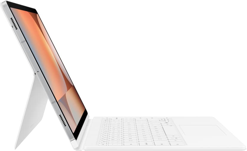 Samsung Book Cover Keyboard AI Key Samsung Galaxy Tab S10+, Samsung Galaxy Tab S9+, Samsung Galaxy Tab S9+ FE Pohjoismainen Valkoinen
