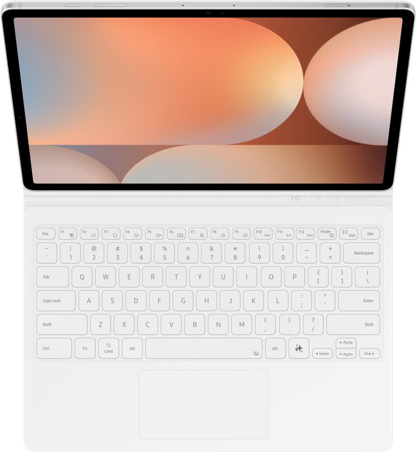 Samsung Book Cover Keyboard AI Key Samsung Galaxy Tab S10+, Samsung Galaxy Tab S9+, Samsung Galaxy Tab S9+ FE Nordisk Hvit