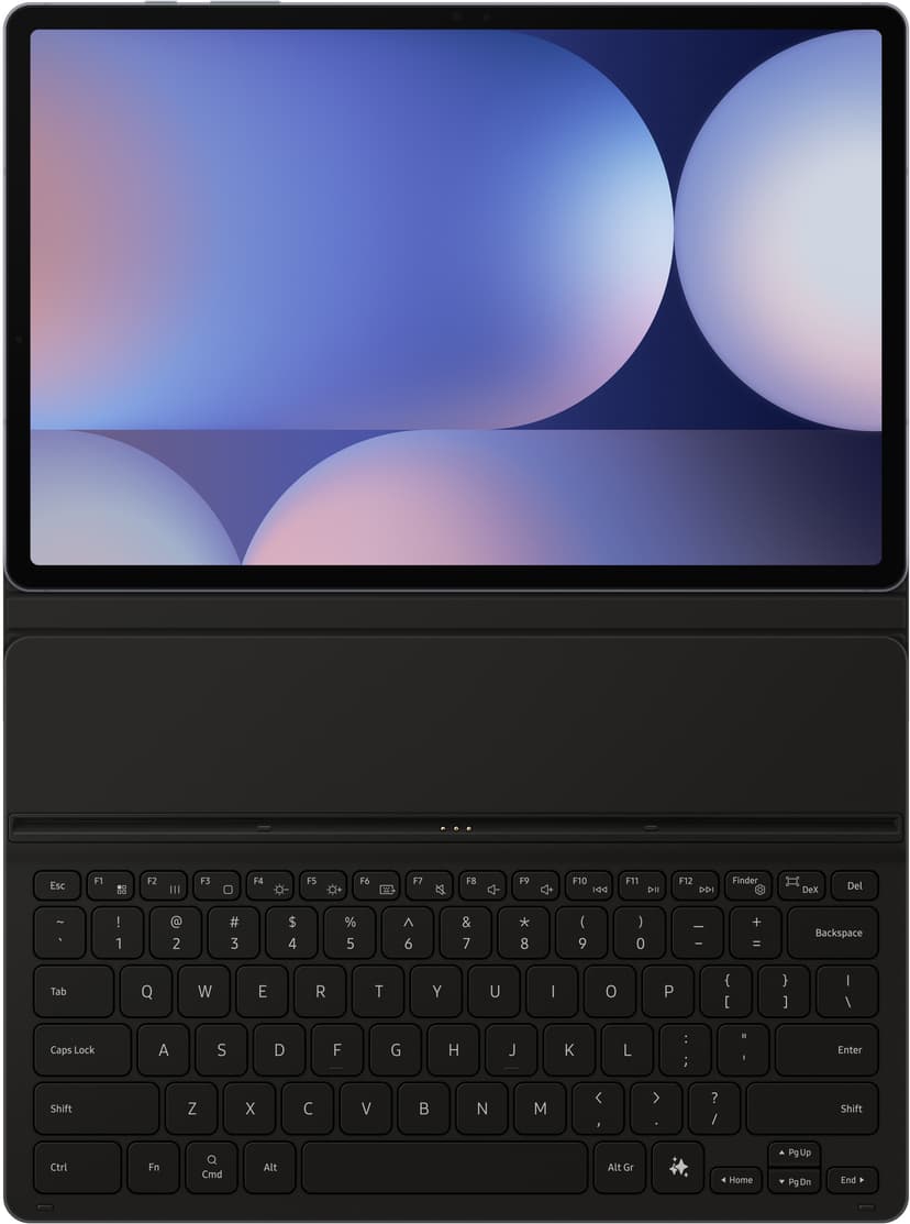 Samsung Book Cover Keyboard Slim AI Key Samsung Galaxy Tab S10+, Samsung Galaxy Tab S9 FE+, Samsung Galaxy Tab S9+ Nordisk Svart