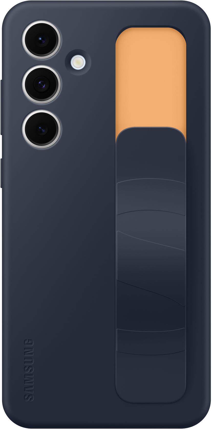Samsung Standing Grip Case Samsung Galaxy S24 FE tummansininen