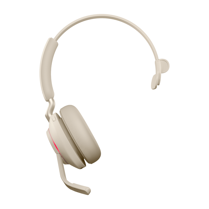 Jabra Evolve2 65 ja latausteline USB Type-C Microsoft Teams Beige