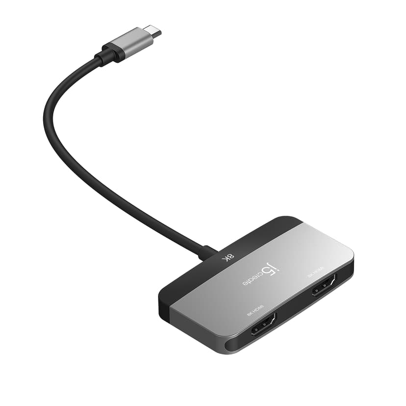 J5 Create JCA465-N 8K USB-C to Dual HDMI Display Adapter   - (Fyndvara klass 2)