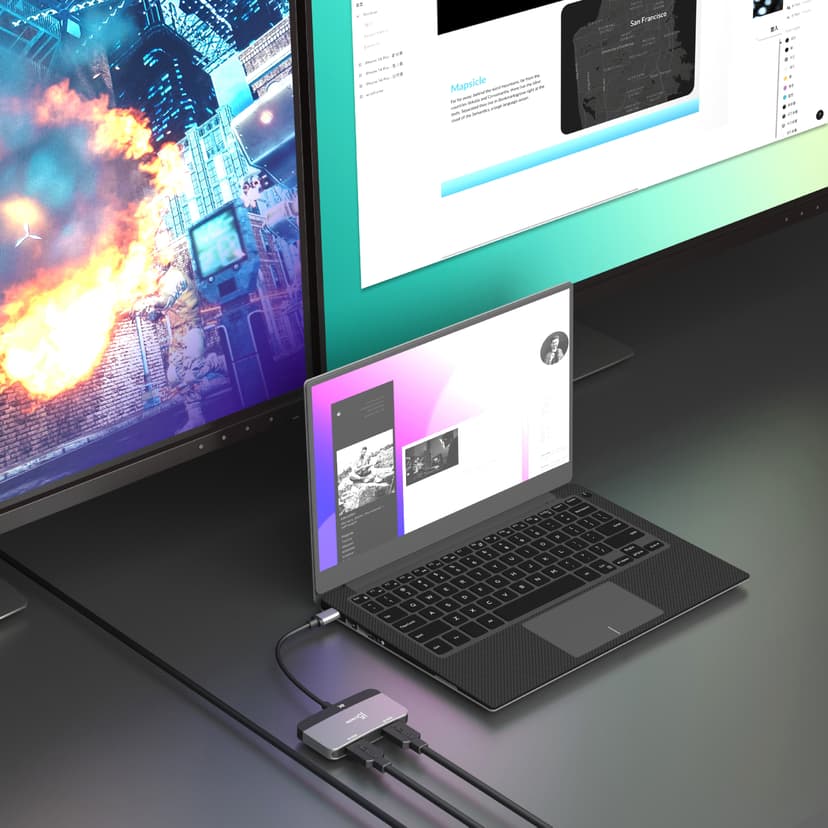 J5 Create JCA465-N 8K USB-C to Dual HDMI Display Adapter