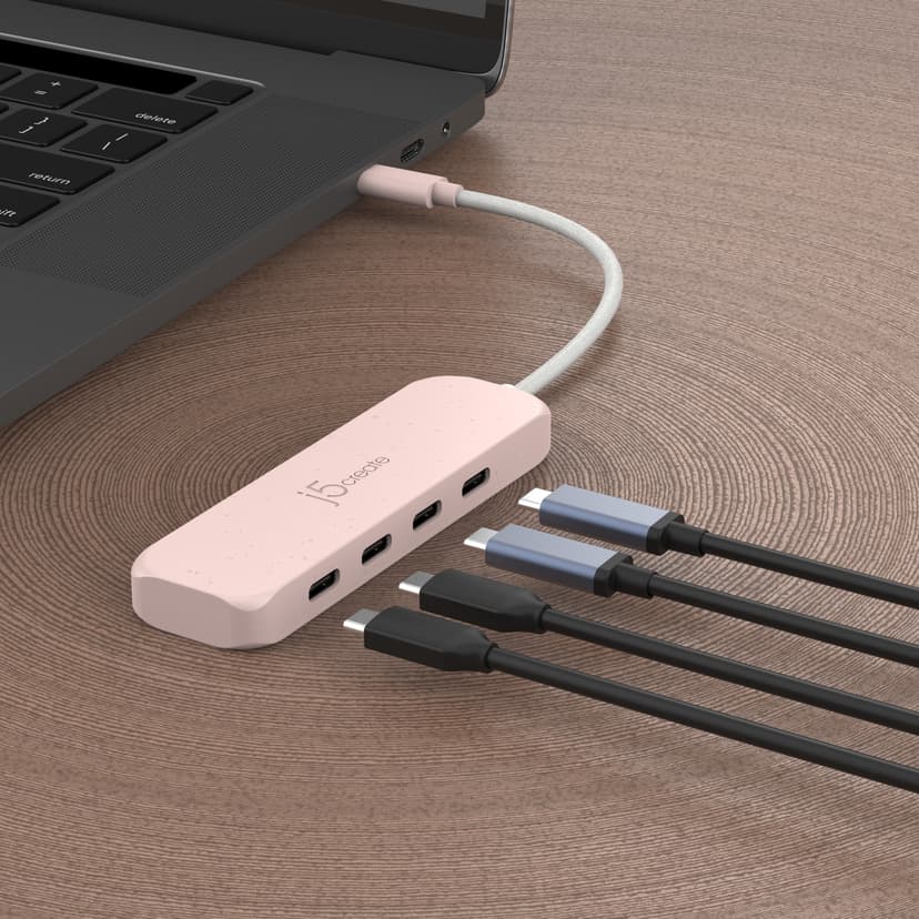 J5 Create Eco-Friendly USB-C to 4-Port Type-C Gen 2 Hub