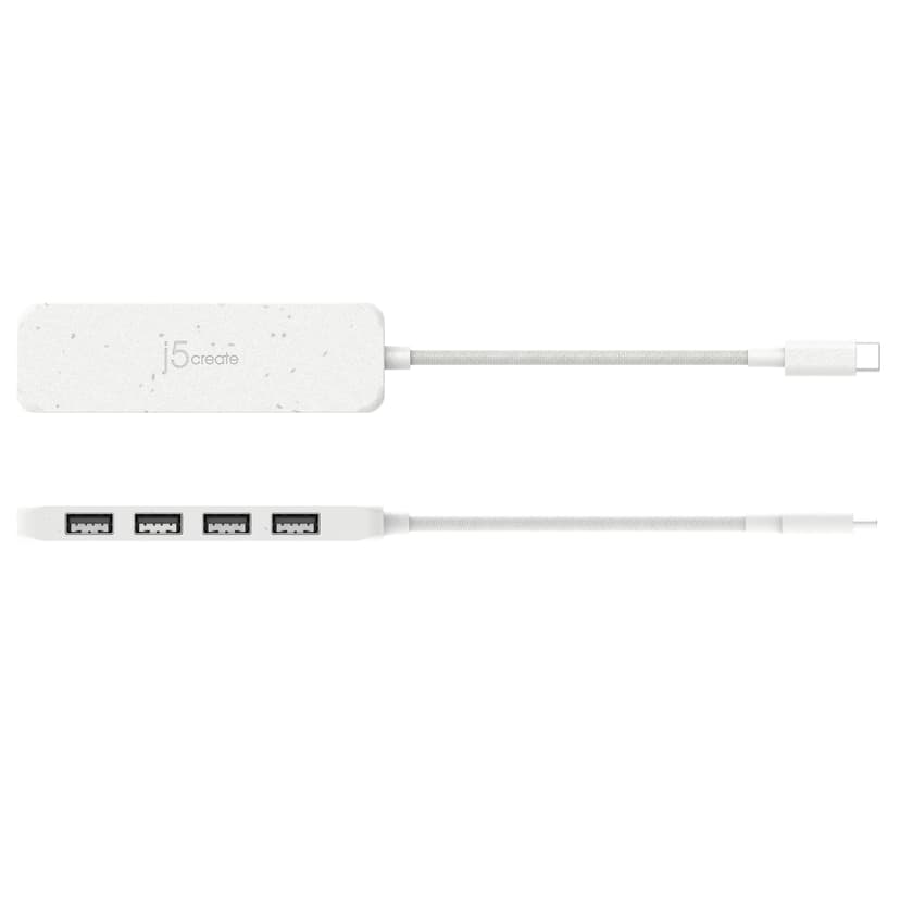 J5 Create Eco-Friendly USB-C to 4-Port Type-A Gen 2 Hub