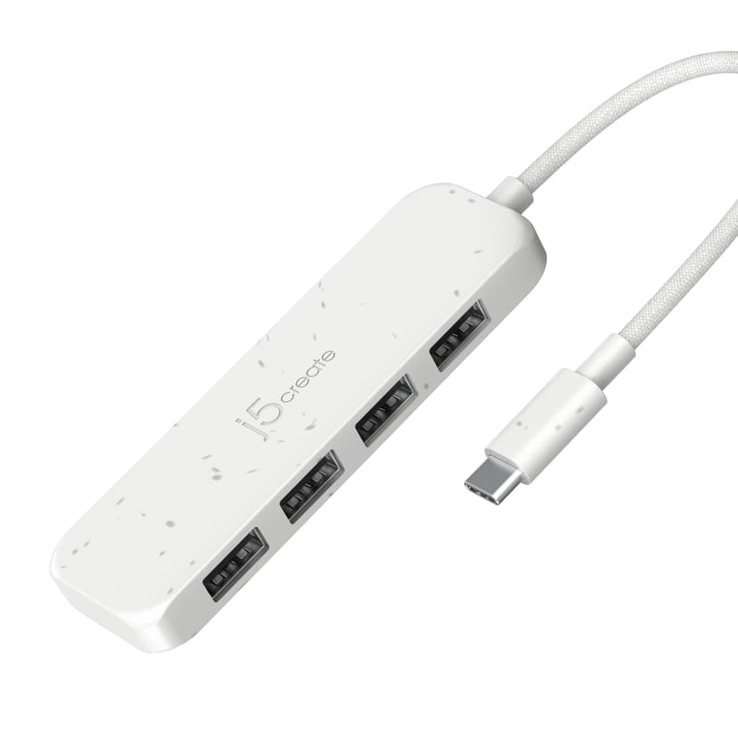J5 Create Eco-Friendly USB-C to 4-Port Type-A Gen 2 Hub
