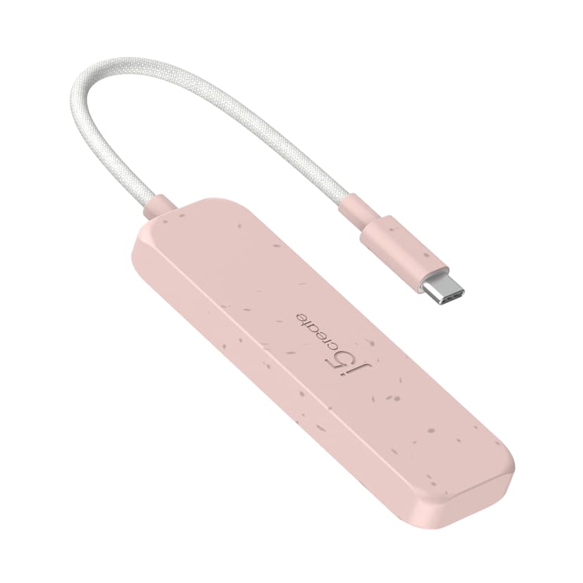 J5 Create Eco-Friendly USB-C to 4-Port Type-A Gen 2 Hub USB 3.2 Gen 1 (3.1 Gen 1) Type-C USB 3.2 Gen 2 (3.1 Gen 2) Type-A