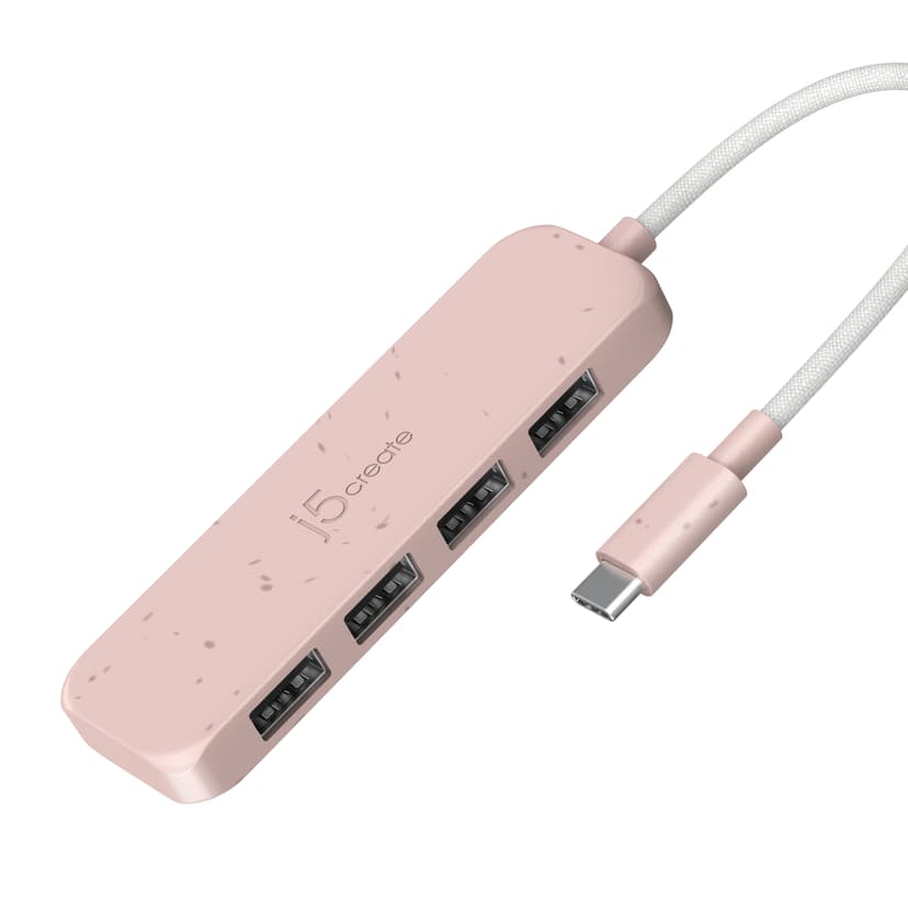 J5 Create Eco-Friendly USB-C to 4-Port Type-A Gen 2 Hub USB 3.2 Gen 1 (3.1 Gen 1) Type-C USB 3.2 Gen 2 (3.1 Gen 2) Type-A