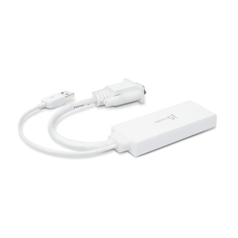 J5 Create JDA214 VGA to HDMI Video Audio Adapter 0.176m VGA, USB-A HDMI Valkoinen