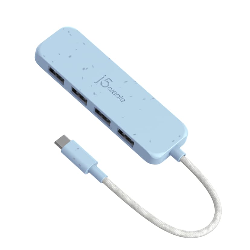 J5 Create Eco-Friendly USB-C to 4-Port Type-A Gen 2 Hub