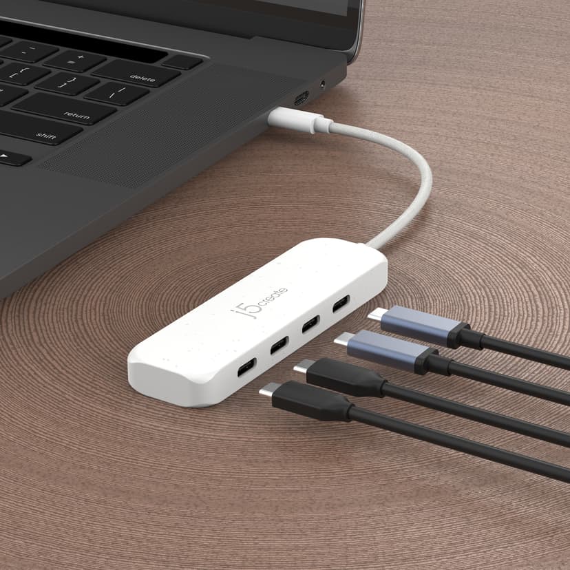 J5 Create Eco-Friendly USB-C to 4-Port Type-C Gen 2 Hub