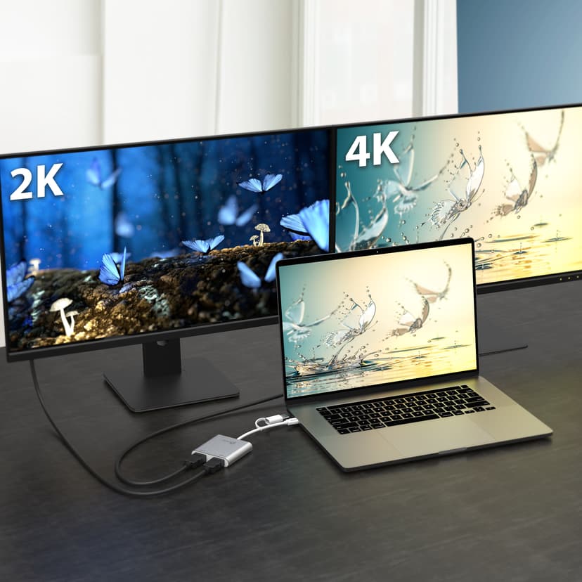 J5 Create JCA365-N USB-C to Dual HDMI Multi-Monitor Adapter