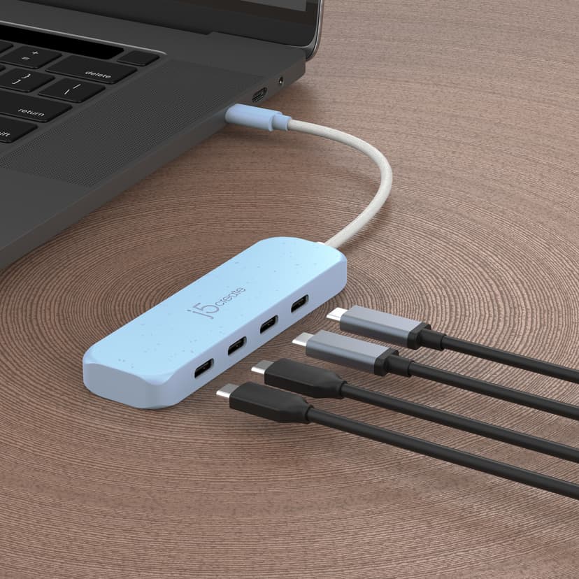 J5 Create Eco-Friendly USB-C to 4-Port Type-C Gen 2 Hub