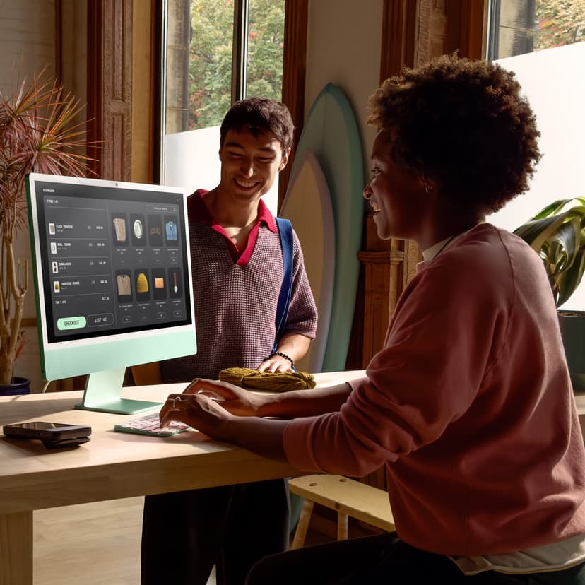 Apple iMac (2024) 24' Blå M4 24GB 512GB 23.5"