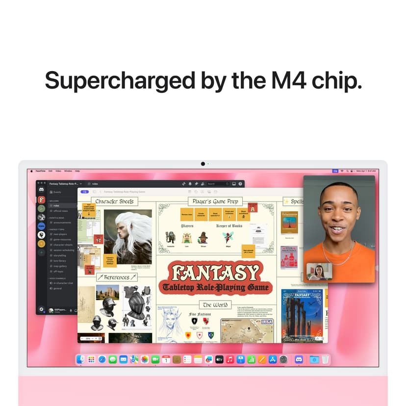 Apple iMac (2024) 24' Pinkki Apple M4 16GB 256GB 23.5"