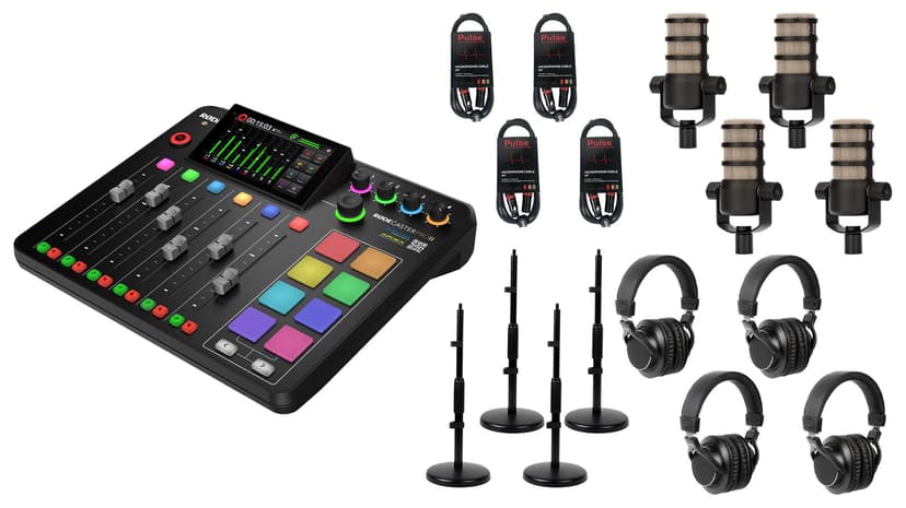 Røde RØDECaster Pro II Podcasting Bundle 4