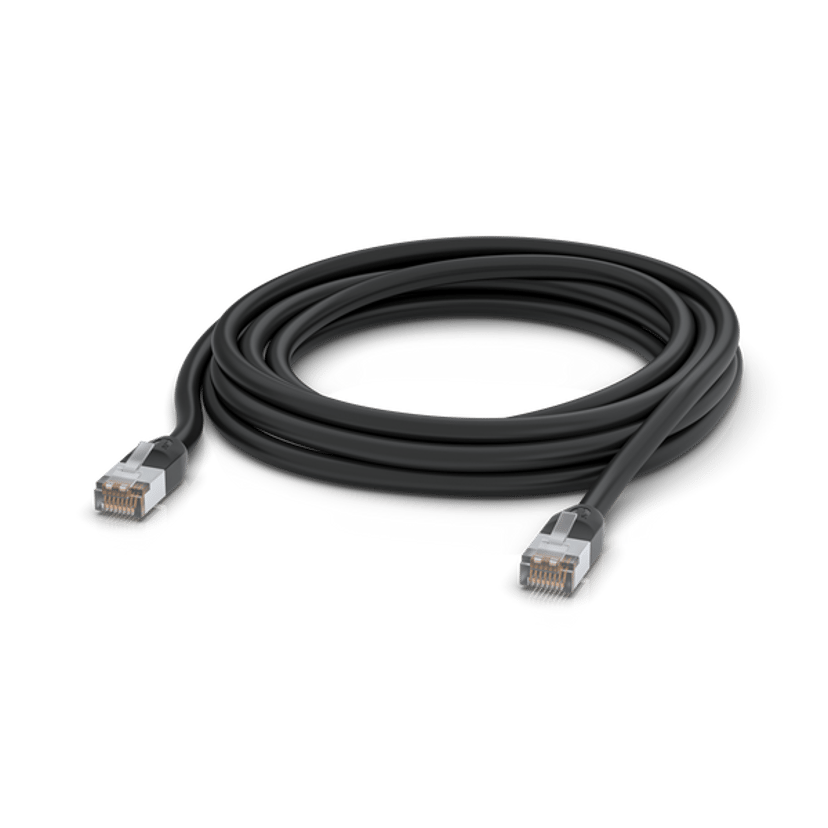 Ubiquiti UISP Patch Cable Outdoor Black 5m RJ-45 Cat 5e 5m Musta