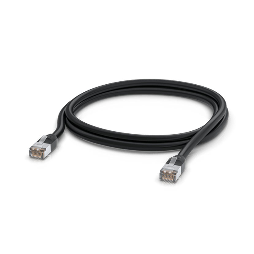 Ubiquiti UISP Patch Cable Outdoor Black 2m RJ-45 Cat 5e 2m Musta