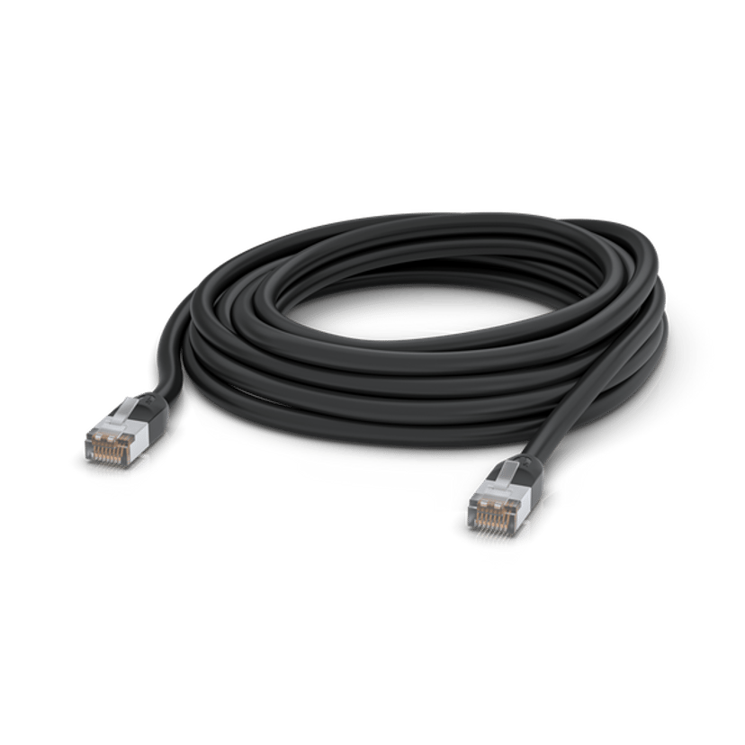 Ubiquiti UISP Patch Cable Outdoor Black 8m RJ-45 Cat 5e 8m Musta