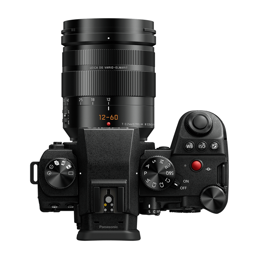 Panasonic Lumix G9 II + 12-60mm F2.8-4.0 25,21 MP Live MOS 11552 x 8672 pixlar Svart
