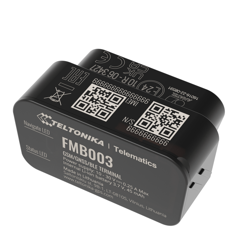 Teltonika FMB003 2G GNSS/GSM/Bluetooth ODB-tracker