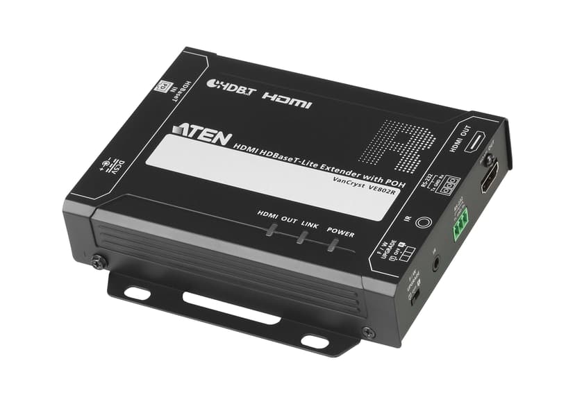 Aten VE802R-AT-G AV-forlenger AV-mottaker Sort