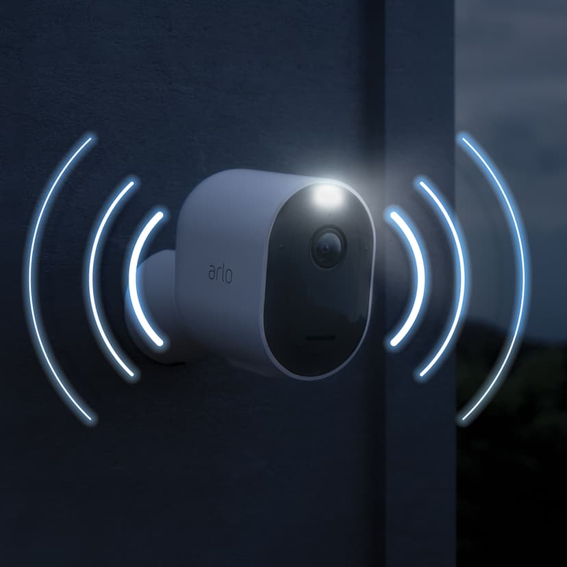 Arlo Pro 4 langaton turvakamera valkoinen 2 kappaleen pakkaus
