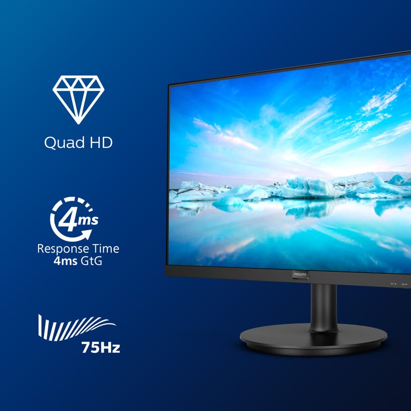 Philips V-Line 275V8LA 27" 2560 x 1440pixels VA 16:9 75Hz