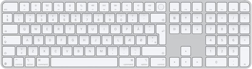 Apple Magic Keyboard Touch ID Apple Silicon numero USB-C (2024) Johdollinen ja langaton Ruotsi, Suomi