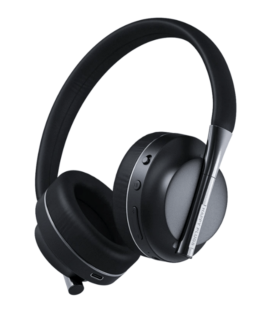 Happy Plugs PLAY Headset Bedraad en draadloos Hoofdband USB Type-C Bluetooth Zwart USB Type-C Zwart