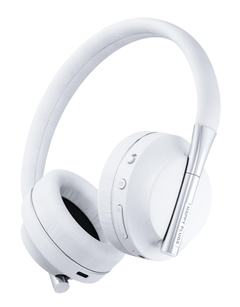 Happy Plugs PLAY Headset Kabel & Trådlös Huvudband USB Type-C Bluetooth Vit Stereo USB-C Vit