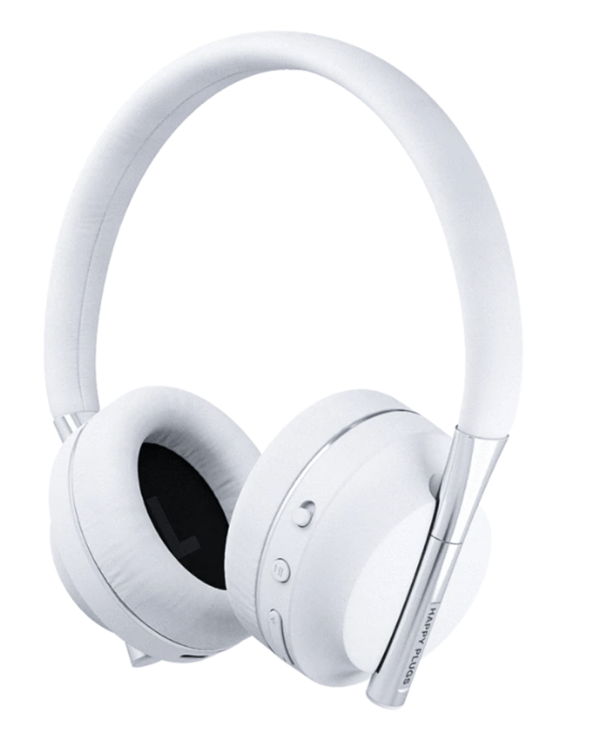 Happy Plugs PLAY Headset Kabel & Trådlös Huvudband USB Type-C Bluetooth Vit Stereo USB-C Vit