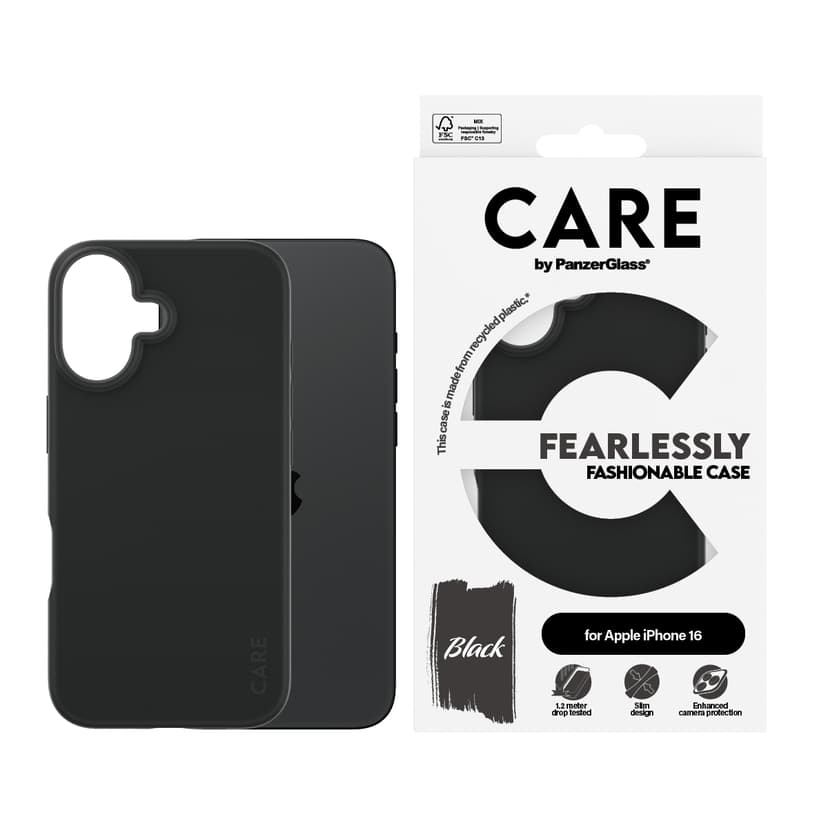 Panzerglass CARE Fashionable Case iPhone 16 Transparent