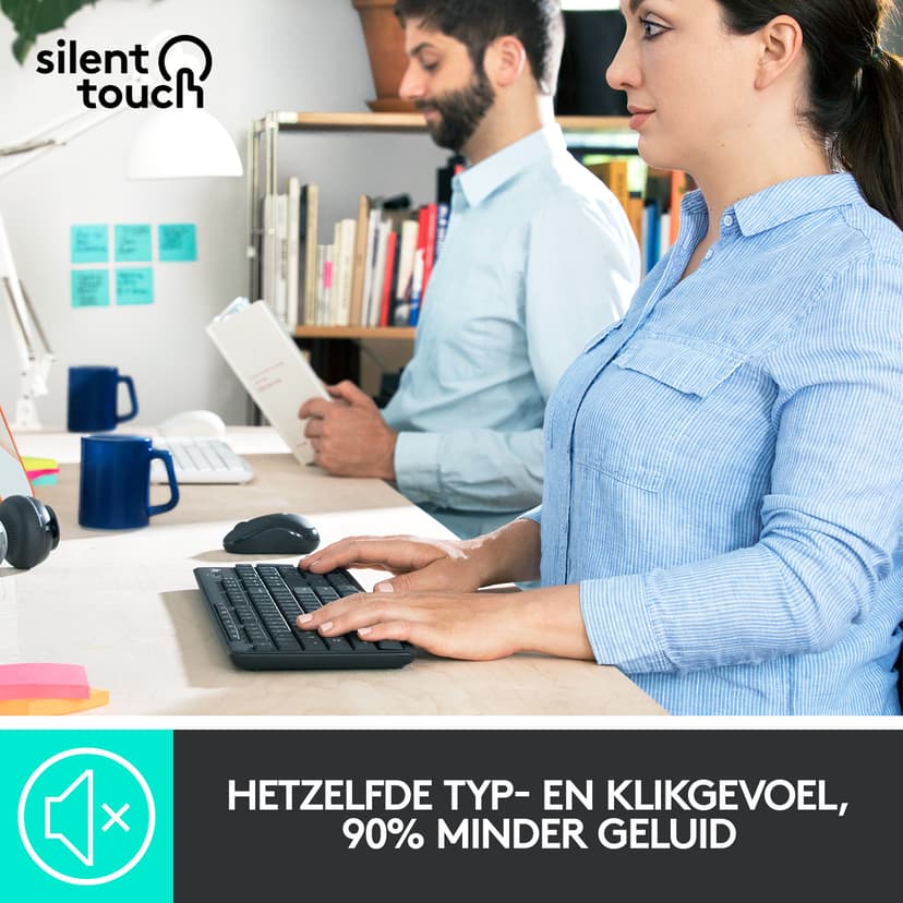 Logitech Logitech MK295 Silent Wireless Combo Draadloos US International