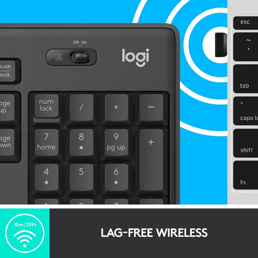 Logitech Logitech MK295 Silent Wireless Combo Draadloos US International