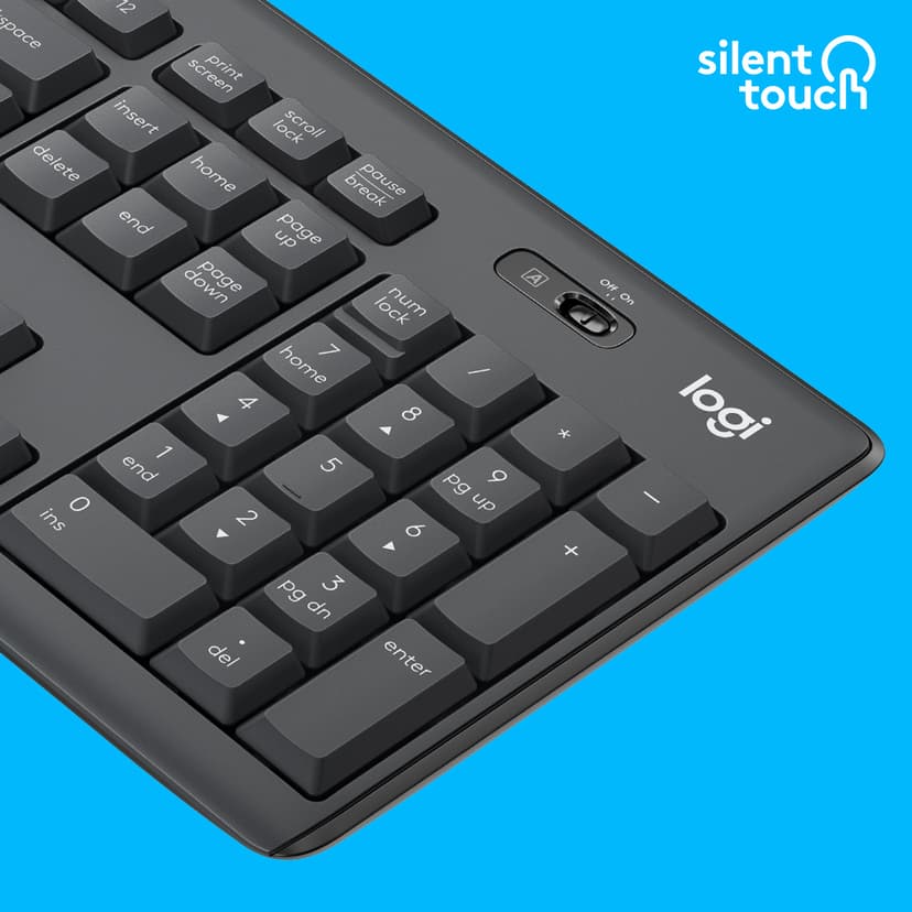 Logitech Logitech MK295 Silent Wireless Combo Draadloos US International