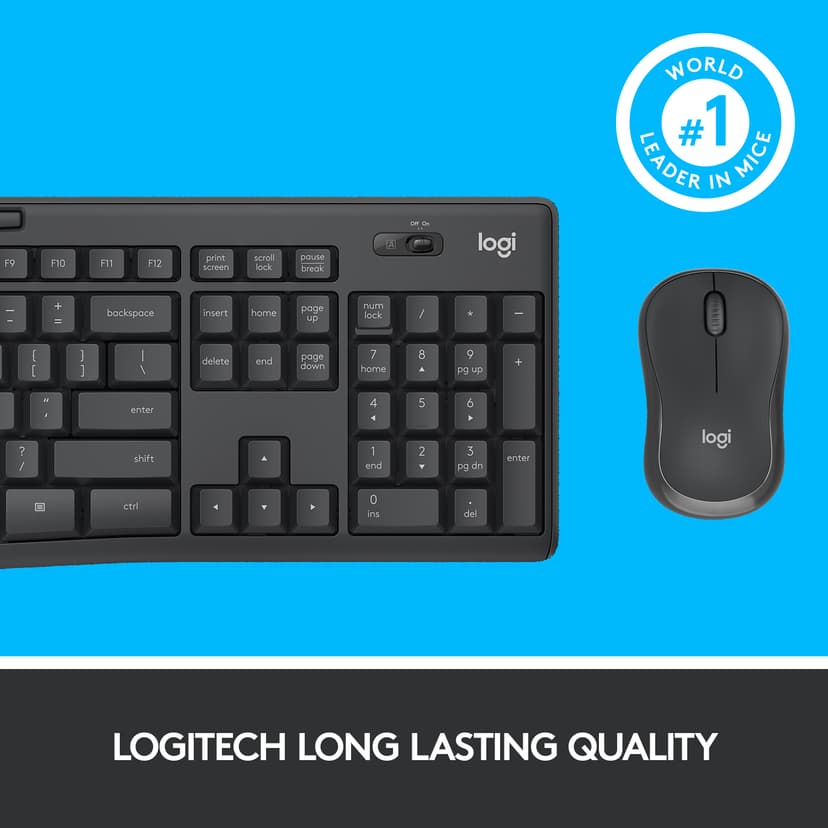 Logitech Logitech MK295 Silent Wireless Combo Draadloos US International