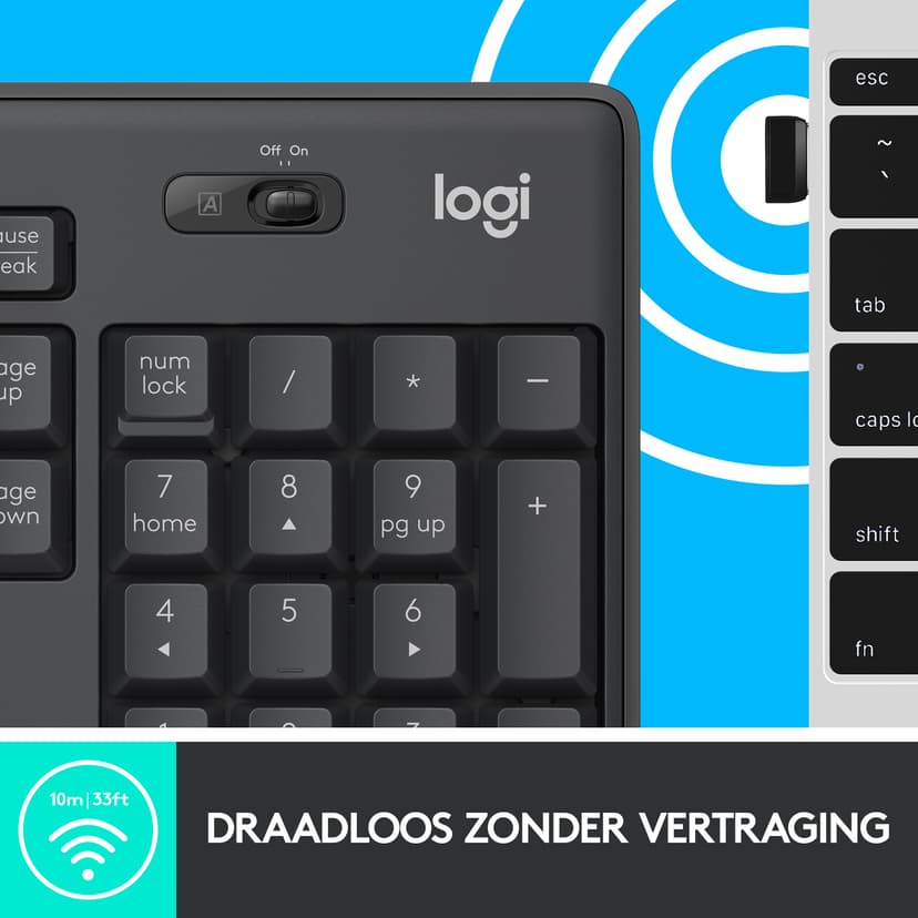Logitech Logitech MK295 Silent Wireless Combo Draadloos US International