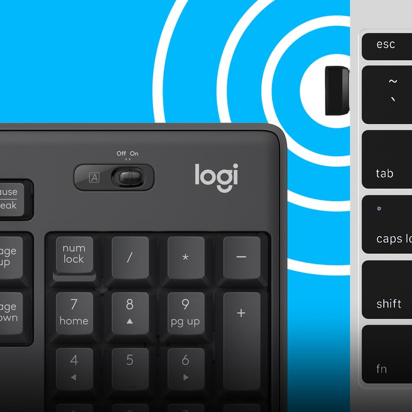Logitech Logitech MK295 Silent Wireless Combo Draadloos US International