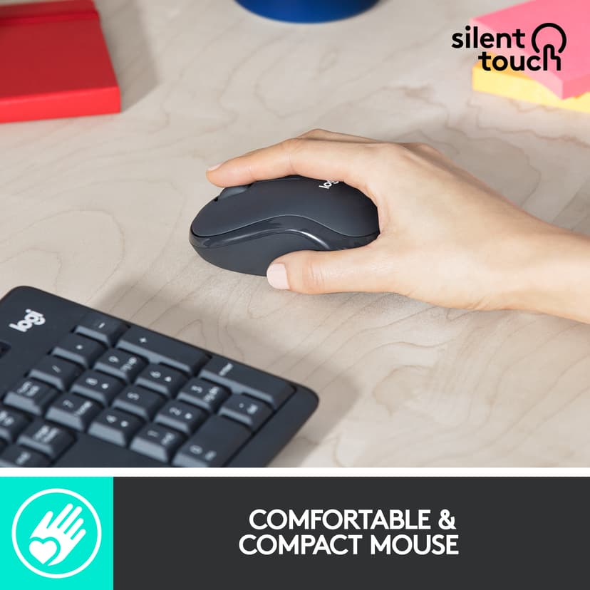 Logitech Logitech MK295 Silent Wireless Combo Draadloos US International