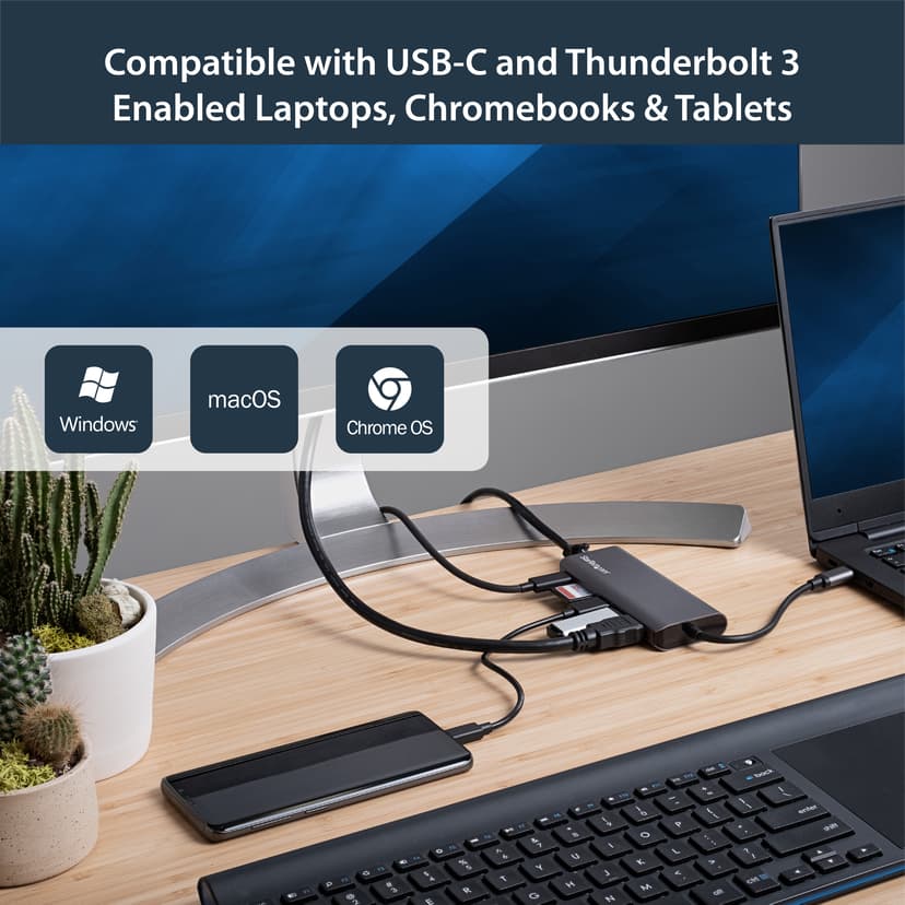 Startech USB C multiport adapter met HDMI USB 3.2 Gen 1 (3.1 Gen 1) Type-C