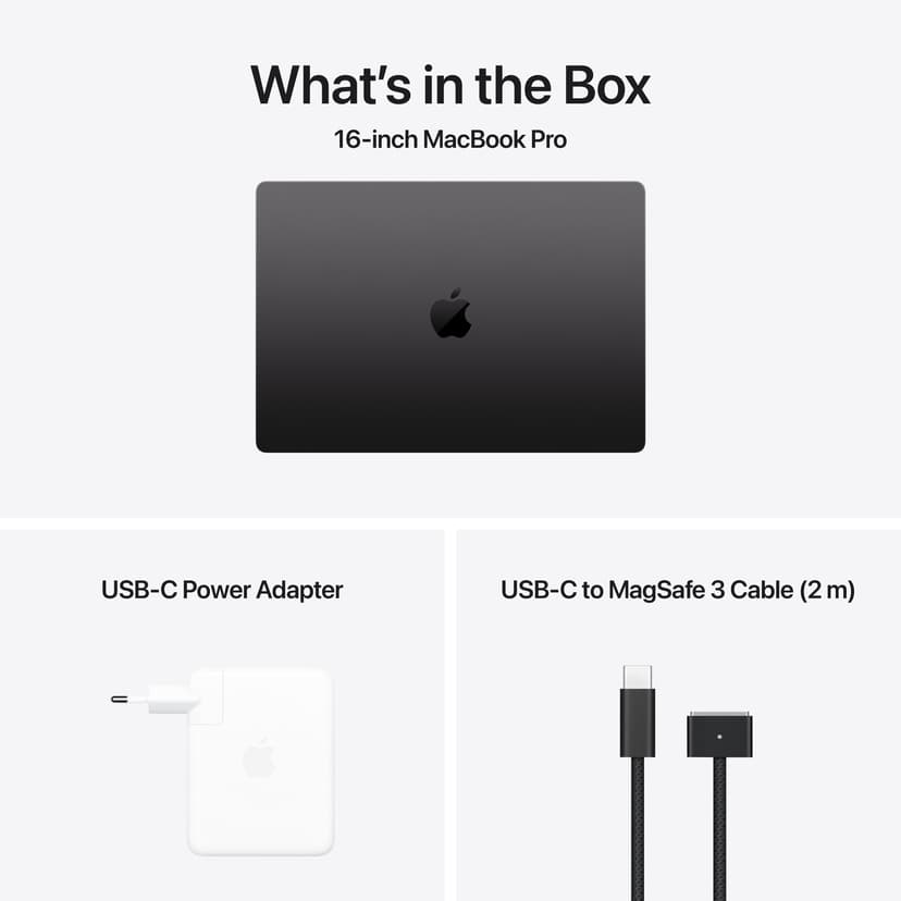 Apple MacBook Pro (2024) Rymdsvart *US English keyboard* Apple M4 Max 36GB 1000GB 16.2"
