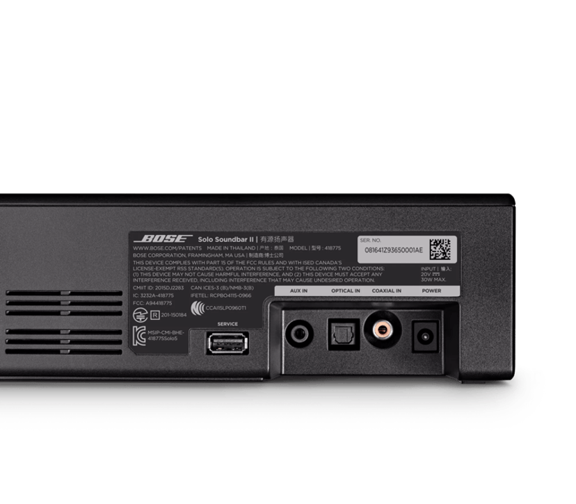Bose Solo Soundbar II Musta