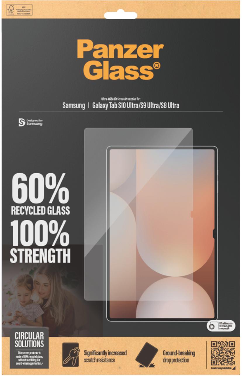 Panzerglass Ultra-Wide Fit skärmskydd Samsung Galaxy Tab S10 Ultra, Samsung Galaxy Tab S8 Ultra, Samsung Galaxy Tab S9 Ultra