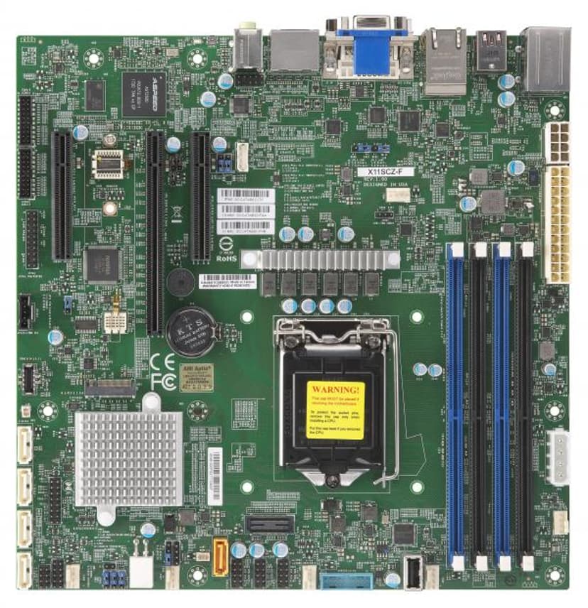 Supermicro X11SCZ-F LGA 1151 Micro-ATX