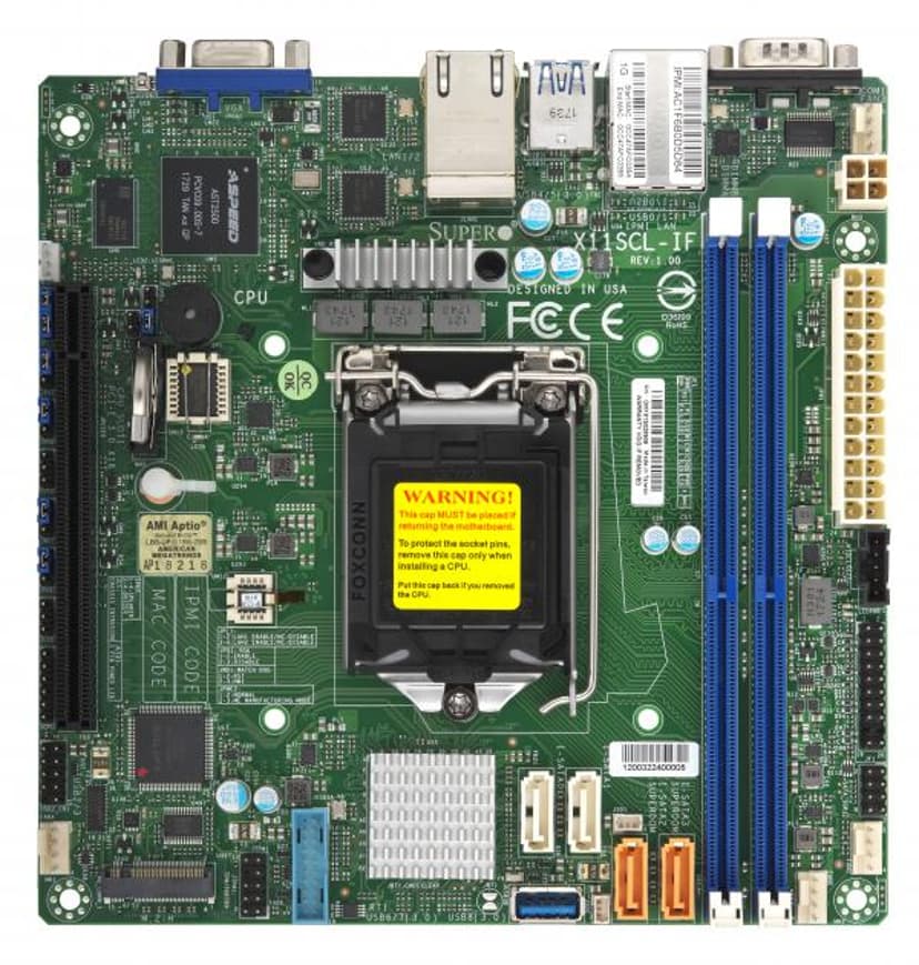 Supermicro X11SCL-IF Intel C242 LGA 1151 (kontakt H4) Mini-DTX LGA 1151 Mini-ITX