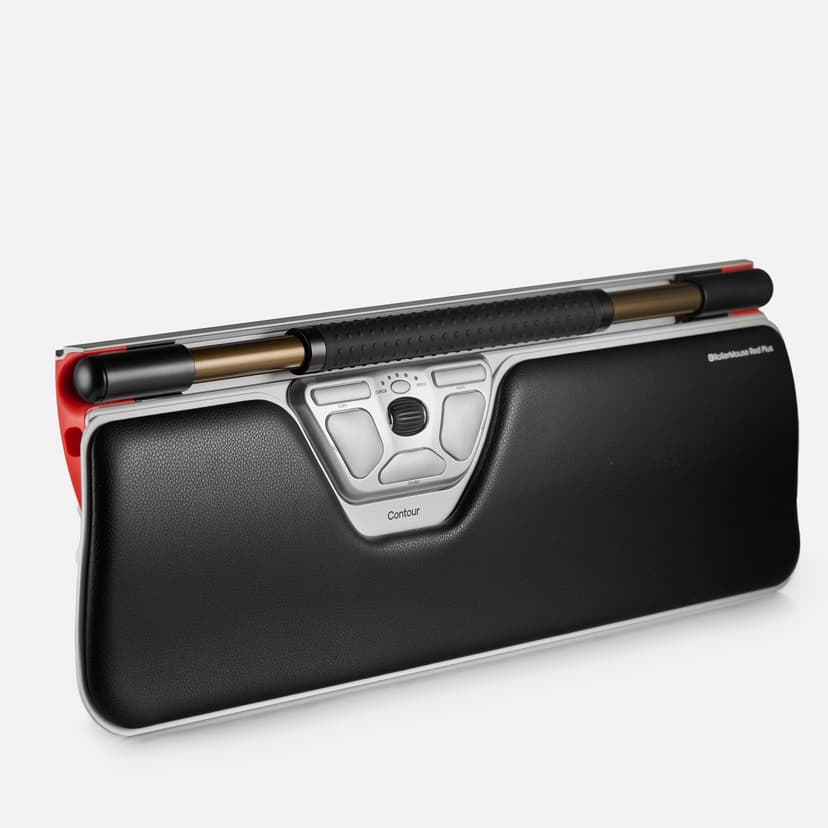 Contour Design Rollermouse Red Plus Wireless RF Wireless + Bluetooth + USB-A Rullstav Svart, Silver