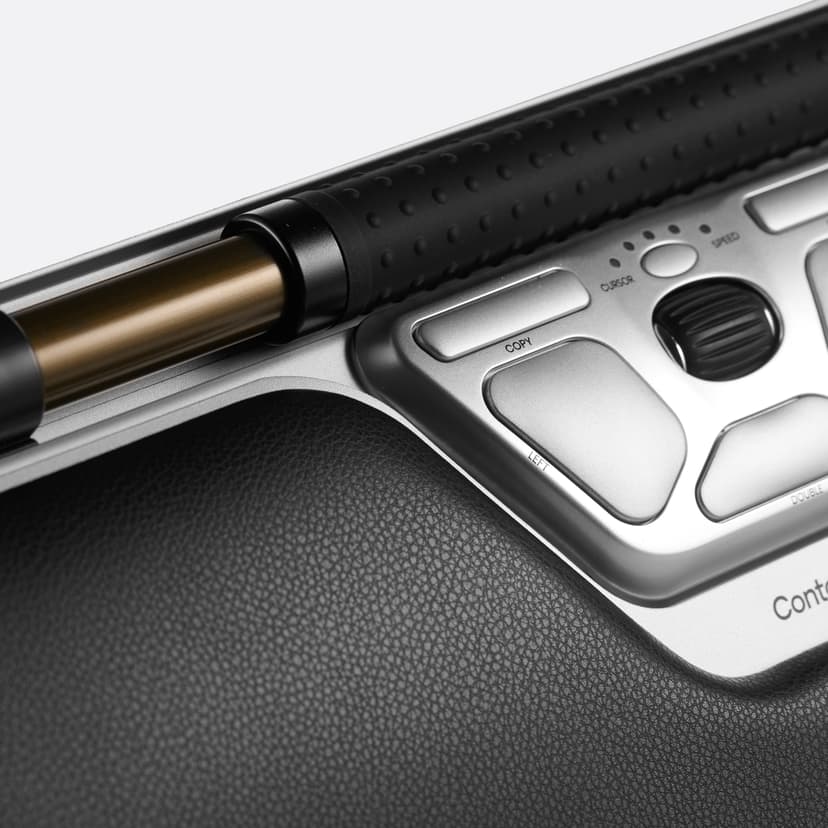 Contour Design Rollermouse Red Plus Wireless RF Wireless + Bluetooth + USB-A Rullstav Svart, Silver